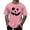 Pink, variant on Mens T Shirts Casual Halloween Theme Expression Printed Solid Color Crew Neck Short Sleeve Tops Loose Comfortable Mens T-Shirts Black L