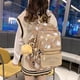 thumbnail image 3 of Pompón Kawaii Sanrio para la familia, Bolsa Escolar Purin BadBadtz Maru para estudiantes femeninas, escuela secundaria y secundaria, novedad de 2023, 3 of 4