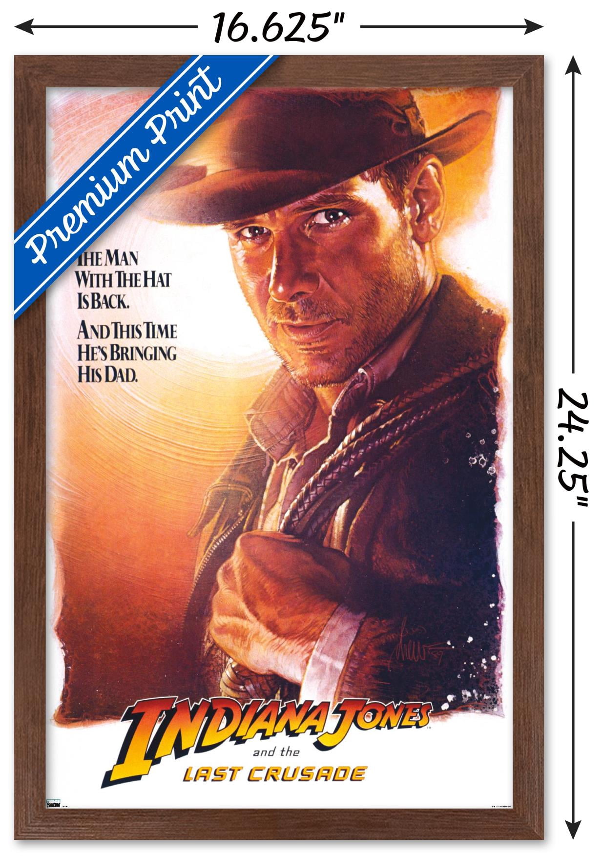 Indiana Jones And The Last Crusade - One Sheet Wall Poster, 22.375