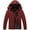 Burgundy, variant on Tyhengta Men's Waterproof Ski Jacket Warm Winter Snow Coat Mountain Windbreaker Hooded Raincoat Navy Blue L