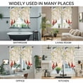 thumbnail image 3 of Gnomes Spring Floral Swag Curtains for Kitchen/Bedroom/Living Room, Daisy White Pastoral Flowers Scalloped Curtains 63 Inch Long, Rod Pocket Window Swag Topper Curtains Valances 2 Panels Set 36"x63", 3 of 8