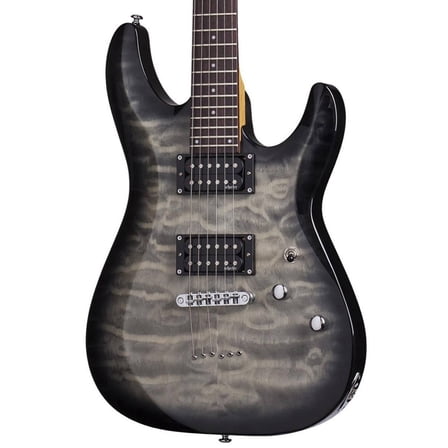 Schecter C-6 Plus Series Electric Guitar - Charcoal Burst