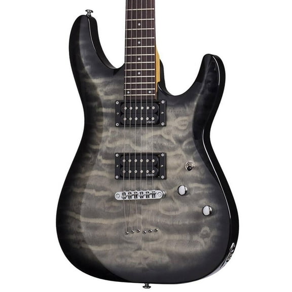 Schecter C-6 Plus Series Electric Guitar - Charcoal Burst