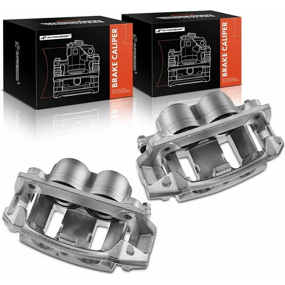 A-Premium Front Wheel Disc Brake Caliper Assembly with Bracket Compatible with Ford F-150 F150 1999-2003 Lincoln Blackwood 2002-2003 Left Right Set of 2