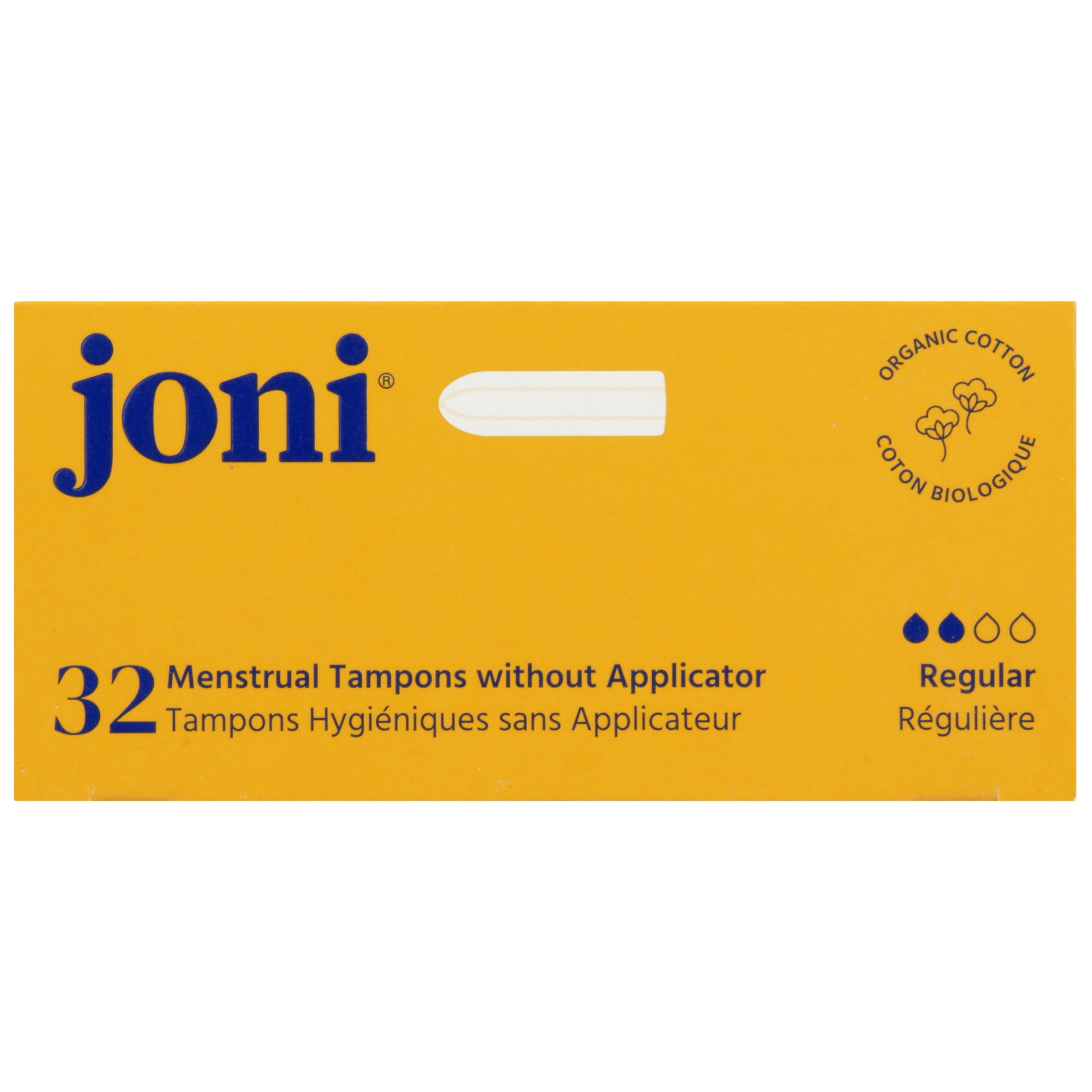 Tampons réguliers en coton biologique joni, 32 unités