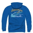 thumbnail image 3 of DC Comics Aqua Swim (Back Print) Adult Zipper Hoodie Sweatshirt Royal Blue, 3 of 3
