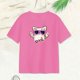 thumbnail image 3 of Camiseta con estampado de gato de dibujos animados para mujer, camiseta con cuello redondo para senderismo, desplazamientos y acampadas S Yuyangstore Camiseta para mujer, 3 of 8