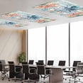 thumbnail image 5 of Fluorescent Light Covers 2 Pack 4x2 ft Watercolor Blue Octopus Coral Ceiling Light Covers Fish Wood Grain Light Filters for Classroom, Office & Home, Drop Ceiling Light Covers, 5 of 8