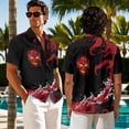 thumbnail image 2 of Psesaysky Red Octopus Sea Ocean Print Matching Couple Outfits Mens Tropical Aloha Shirts Plus Size Women Sleeveless Tank Sundress with Pockets Summer Beach Dress Cover up,S-5XL, 2 of 7