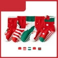 thumbnail image 3 of Hotiary Toddler Baby Christmas Cartoon Crew Socks Kids Boys Girls Winter Warm Cotton Hiking Thermal Thick Boot Cozy Crew Socks 5 Pairs for 1-12 Years, 3 of 8