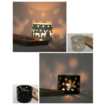 LEORX Taper Candle Holders Iron Hollow Decoration for Weddings 1Pack