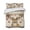 Taupe, Beige, Crimson, Cream, variant on Quilts Queen Size Bedding Set, Christmas Elk Lightweight Quilted Comforter, Xmas Ball Botanical Brown Checked Polka Dot Soft Reversible Bedspread Coverlet with Pillow Covers for All Season, 90" x 96"