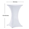 thumbnail image 3 of Manteles de mesa de cóctel Tina's Highboy Spandex, 6 unidades, color blanco, 3 of 7