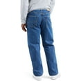thumbnail image 3 of Levis Mens 550 Relaxed Fit Jeans Big  Tall Medium Stonewash Waterless 46W x 29L, 3 of 6