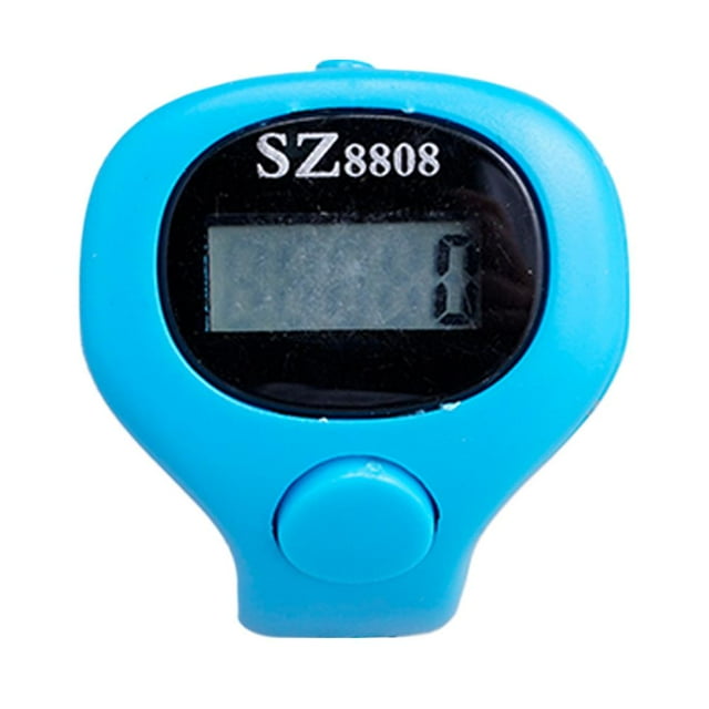 LED Finger Counter, Ring Counter, Easy-to-use Digital Ring Counter with Hand Press, Electronic