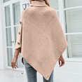 thumbnail image 4 of LYXSSBYX Womens Long Sleeve Dress Hot Sale Womens Tops 2022 New Fashion Autumn Winter Solid Shawl Button Cloak Lapel-Neck Knitting Coat Tops, 4 of 6
