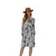 thumbnail image 2 of Vestido suelto estampado manga larga otoño ropa casual para mujer, gris, m AweSitey AP000090-06B, 2 of 3