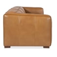 thumbnail image 2 of Bowery Hill Contemporary 3-Seat Wide Arm Sofa in Carmel Brown Leather, 2 of 4