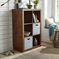 Better Homes & Gardens 6Cube Storage Organizer, Rustic Grain