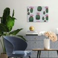 thumbnail image 4 of FCXZI Cactus Flowers Pattern Art Modern Canvas Prints Wall Decor For Home Bedroom Kitchen - Ready To Hang Room Home Art Decor 20x16in, 4 of 6