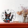 thumbnail image 6 of Dreamtimes Cool Dog Wall Clock, 10 Inch Silent Non Ticking Round Clock Oil Painting Clock Easy to Read Clock for Living Room Bedroom Bathroom Home Decor, 6 of 7