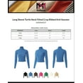 thumbnail image 2 of MixMatchy Women's Long Sleeve Turtle Neck Fitted Crop Ribbed Knit Sweater, 2 of 7