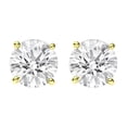 thumbnail image 5 of (0.10 carat) 14K Yellow Gold Round Diamond Stud Earrings in I3 Clarity, 5 of 5