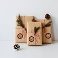 thumbnail image 4 of kurtrusly Decoration Label Sticker Festive Topic Red Grid Gift Box Sticker Kraft Paper Merry Christmas Slogan Decorative Sticker Roll for Festival Christmas Gift, 4 of 9