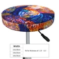 thumbnail image 2 of Goofa Rooster Oil Painting Printed Stool Covers Round, Waterproof Round Bar Stool Covers Anti-Slip Round Bar Stool Seat Cover with Elastic Bands Durable -, 2 of 7