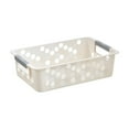 thumbnail image 2 of Hauiodp Small Organizers, Plastic Storage Basket, Rectangular Storage Tray Baskets Container with Handle for Organizing Pantry, Office, Craft Room, Cabinet, Bedroom, Closet, Laundry Room, 2 of 6