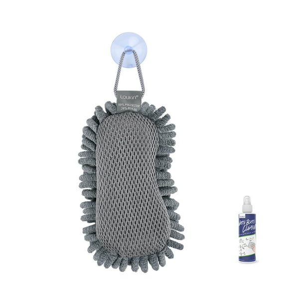 LOUKIN Shag Dry Erase Eraser (Free 3.4 oz Whiteboard Cleaner Included