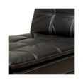 thumbnail image 3 of Modern Style Leatherette Chaise in Black, 3 of 5
