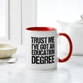 thumbnail image 6 of CafePress - Education Major Graduation - 11 oz Ceramic Mug - Novelty Coffee Tea Cup, 6 of 6