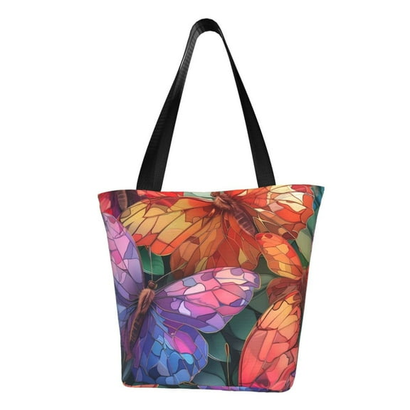 Easygdp Colorful Butterfly Cluster Shoulder Bags for Women,Crossbody Bags Shoulder Purse Handbag for Women