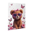 thumbnail image 2 of 500 Piece Jigsaw Puzzle For Adults Cute Bear With Sunglasses And Flowers Challenging And Fun Brain Teaser Unique Artwork Great Gift Idea For Puzzle Lovers, 2 of 7