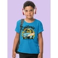 thumbnail image 2 of Monster Surfing Day T-Shirt Juniors -Image by Shutterstock,  Medium, 2 of 4