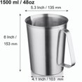 thumbnail image 3 of 304 stainless steel Measuring Cup with Handle and Pour Lip, 3 of 5