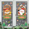 thumbnail image 5 of Navidad santa claus alce copo de nieve pegatinas electrostáticas centro comercial vidrio ventana pegatinas Feliz Navidad decoración para el hogar, 5 of 5
