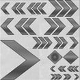 thumbnail image 1 of Ahgly Company Indoor Square Patterned Sonic Silver Gray Area Rugs, 4' Square, 1 of 6