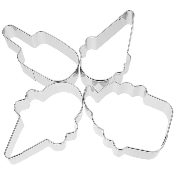 RENACLIPY Stainless Steel Ice Cream Cookie Cutters Set for Baking, Crafts, and Decorating Tools