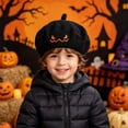 thumbnail image 2 of HAYIMI Cozy Autumn Orange Knit Cap For Kids Pumpkin With Cute Theme Halloween Pumpkin Winter Hat For Children, 2 of 6