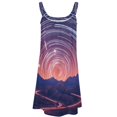 thumbnail image 4 of Ladies' Summer Dress Beach Sleeveless Galaxy Star Outer Space T-shirt Vest Sun Skirt, 4 of 8