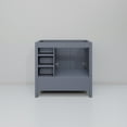 thumbnail image 4 of Jacques 36 in. W Left Offset Dark Grey Bath Vanity, Carrara Marble Top, and 34 in. Mirrors, 4 of 4