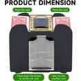 thumbnail image 4 of Ht Viik Automatic Card Shuffler for 1-6 Decks, Battery-Operated Electric Shuffler for Poker, UNO, Blackjack, 4 of 13