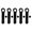 Black, variant on Yajisi 10pcs ABS Car Exterior Door Handle Cover Trim Fits for Jeep Wrangler JK 07-17 Black (10.24 inches / 26 cm)