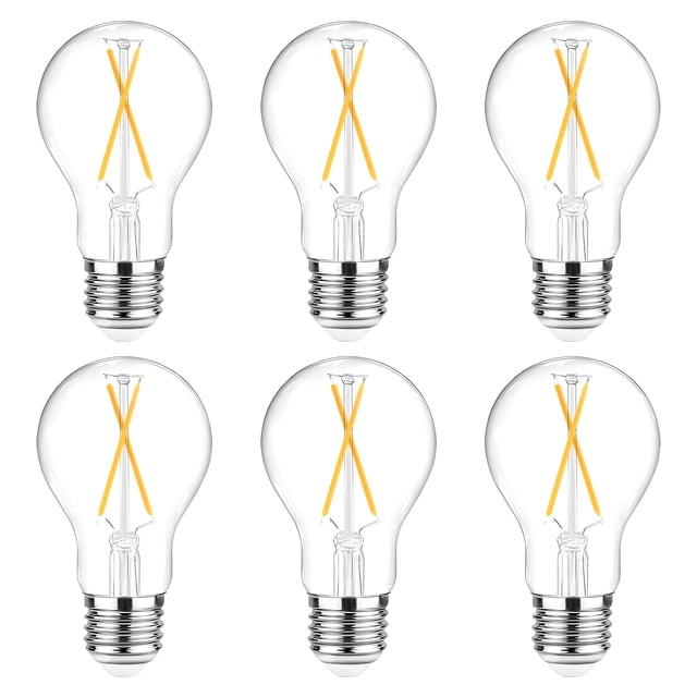 Bombillas LED Edison Vintage DAYBETTER A19 No Regulable 60 W luz blanca cálida 2700 K base E26 800 lm