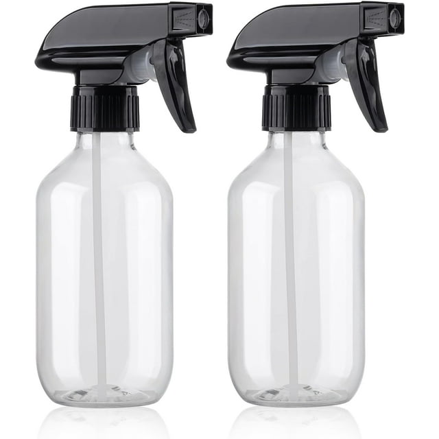 Botella de spray 10 oz 300 ml plástico sin BPA botella de spray con niebla fina boquilla ajustable para cabello cocina limpieza