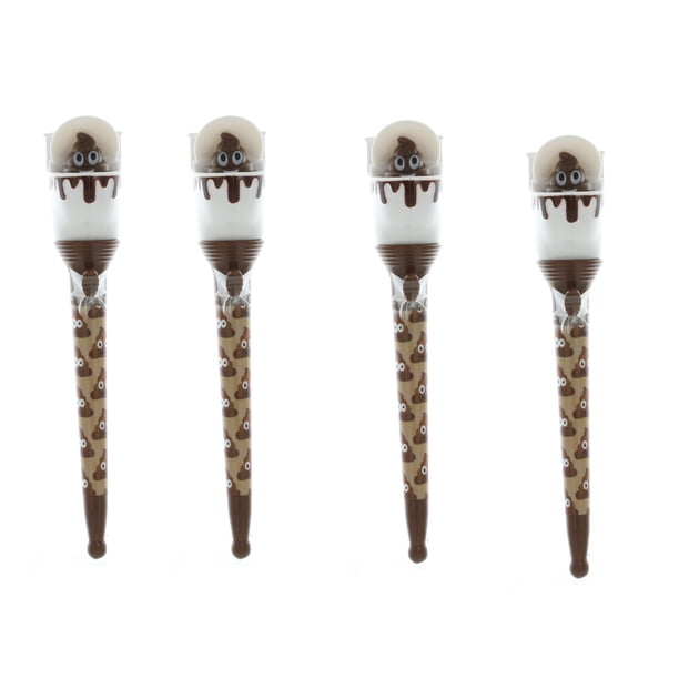 Emoji Poop Pens Black Ink Pop Up Toilet Bowl Poop Face Emoticon Novelty emoji-poop-pens-black-ink-pop-up-toilet-bowl-poop-face-emoticon-novelty