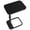 Black, variant on Adjustable C-Shaped TV Tray, Flip Top Side Table For Snack, Laptop, Dining In Small Spaces