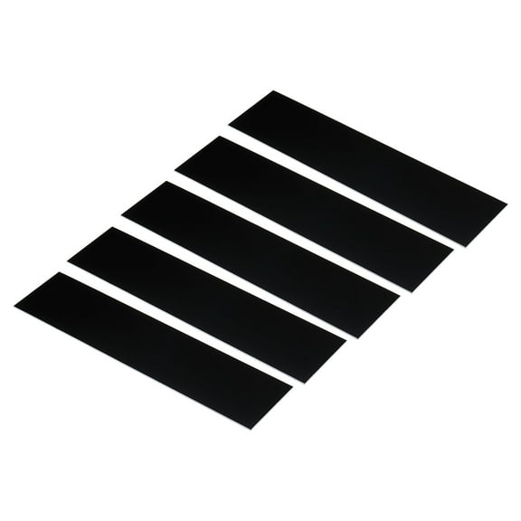 Uxcell 8"x2" Blank Engraving Name Plate DIY Laser Printing Plates Black 5 Pack